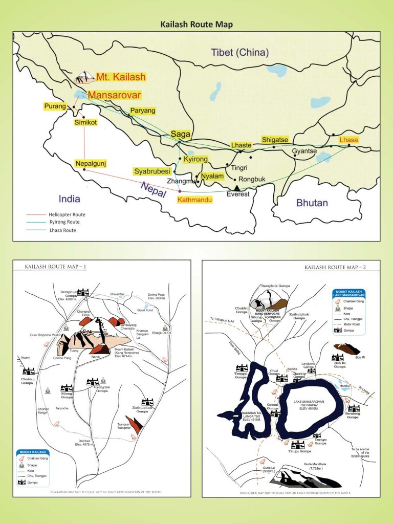 Kailash Mansarovar map